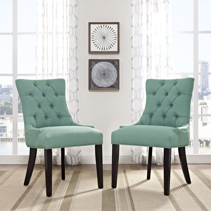 Lark Manor Burslem Regent Upholstered Dining Chair & Reviews | Wayfair